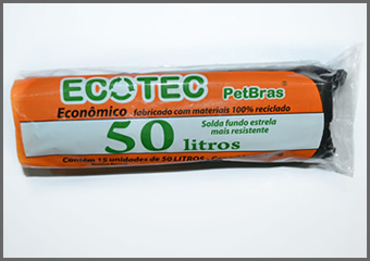 saco para lixo 50 litros economico